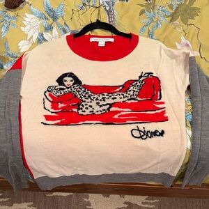 Diane Von Furstenberg portrait Sweater